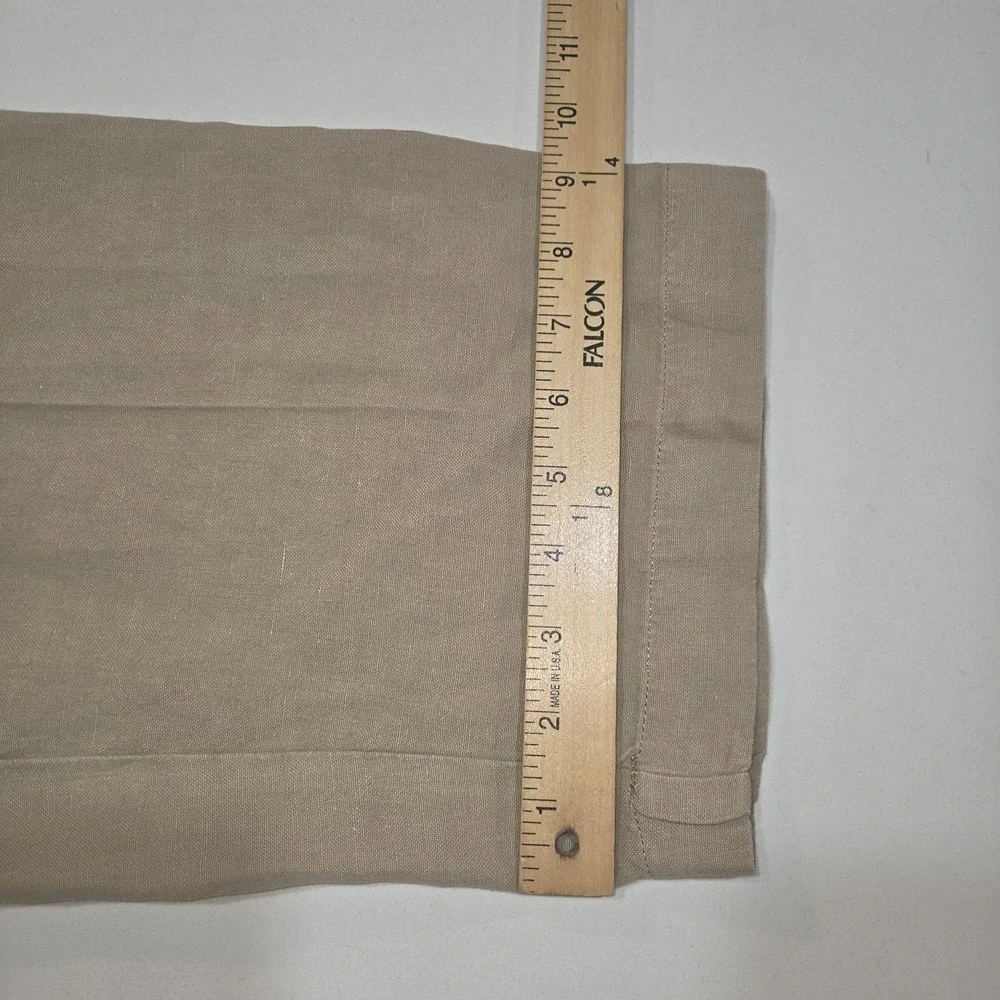 Tommy Bahama Pants Mens 40x30 Beige Straight Leg Linen Silk Khaki Chino